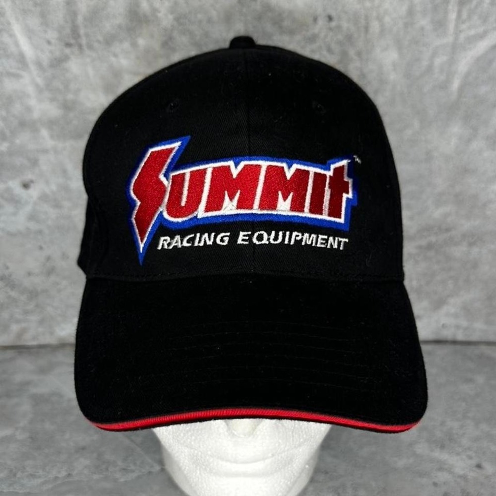 Summit Racing Equipment black embroidered baseball cap